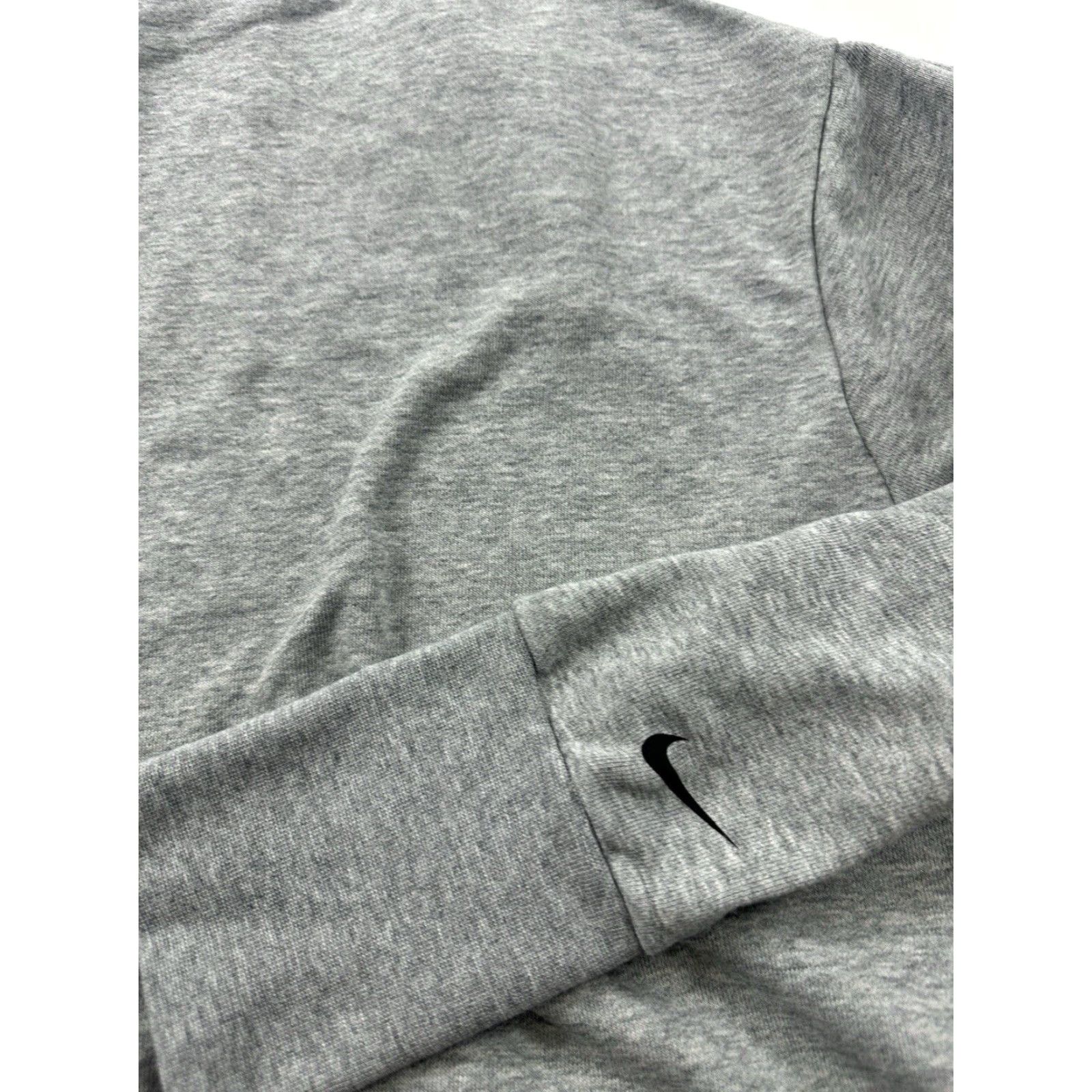 Nike Nike Sweatshirt Womens Large Gray Mock Boat Neck Zip Pocket Pullover Front Zipped Pocket Size L / US 10 / IT 46 - 2 Thumbnail