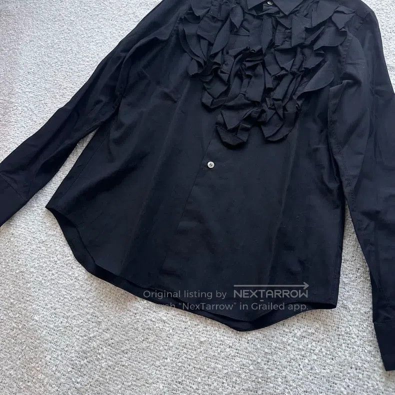 Comme des Garcons Comme des Garcons Cotton Lace-Trim Shirt Size M / US 6-8 / IT 42-44 - 3 Thumbnail