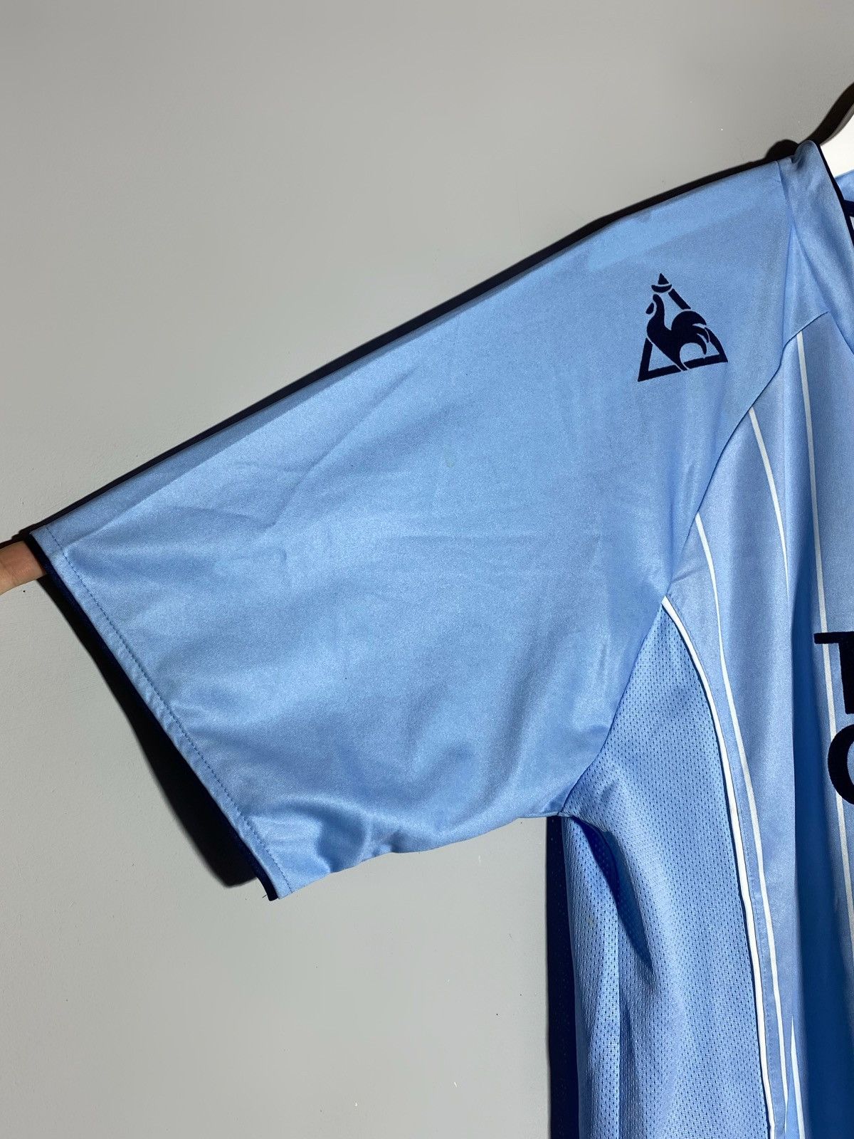 Le Coq Sportif Manchester City 2007/08 Le Coq Sportif Soccer Jersey Size US XL / EU 56 / 4 - 7 Thumbnail