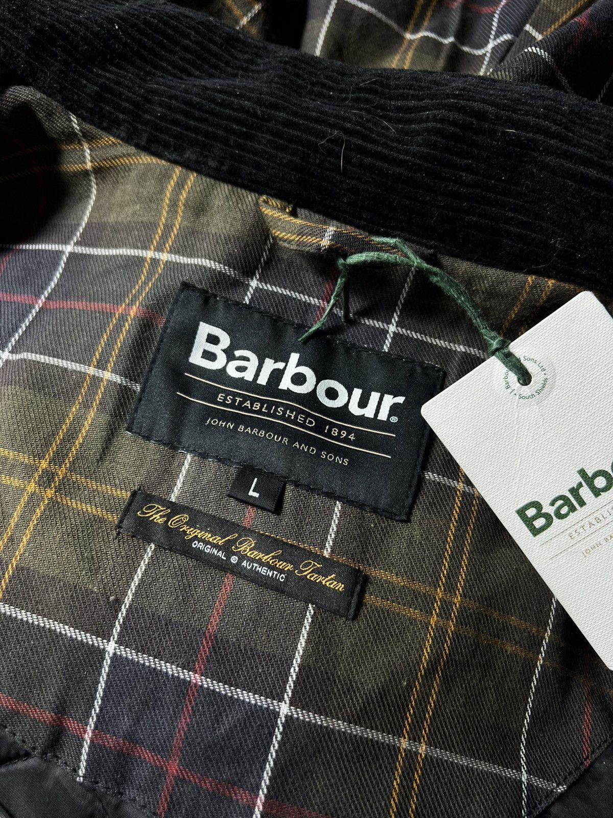 Barbour 🔥RRP715€ NWT Barbour Short Wind Waxed Parka Jacket Size L 🇬🇧🖤 Size US L / EU 52-54 / 3 - 17 Thumbnail