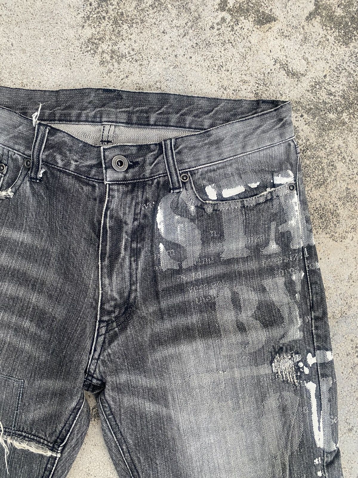 If Six Was Nine × Japanese Brand × Le Grande Bleu (L.G.B.) Flare Jeans Rupert Edge Distressed Hagi Painted Bootcut Size US 30 / EU 46 - 9 Thumbnail