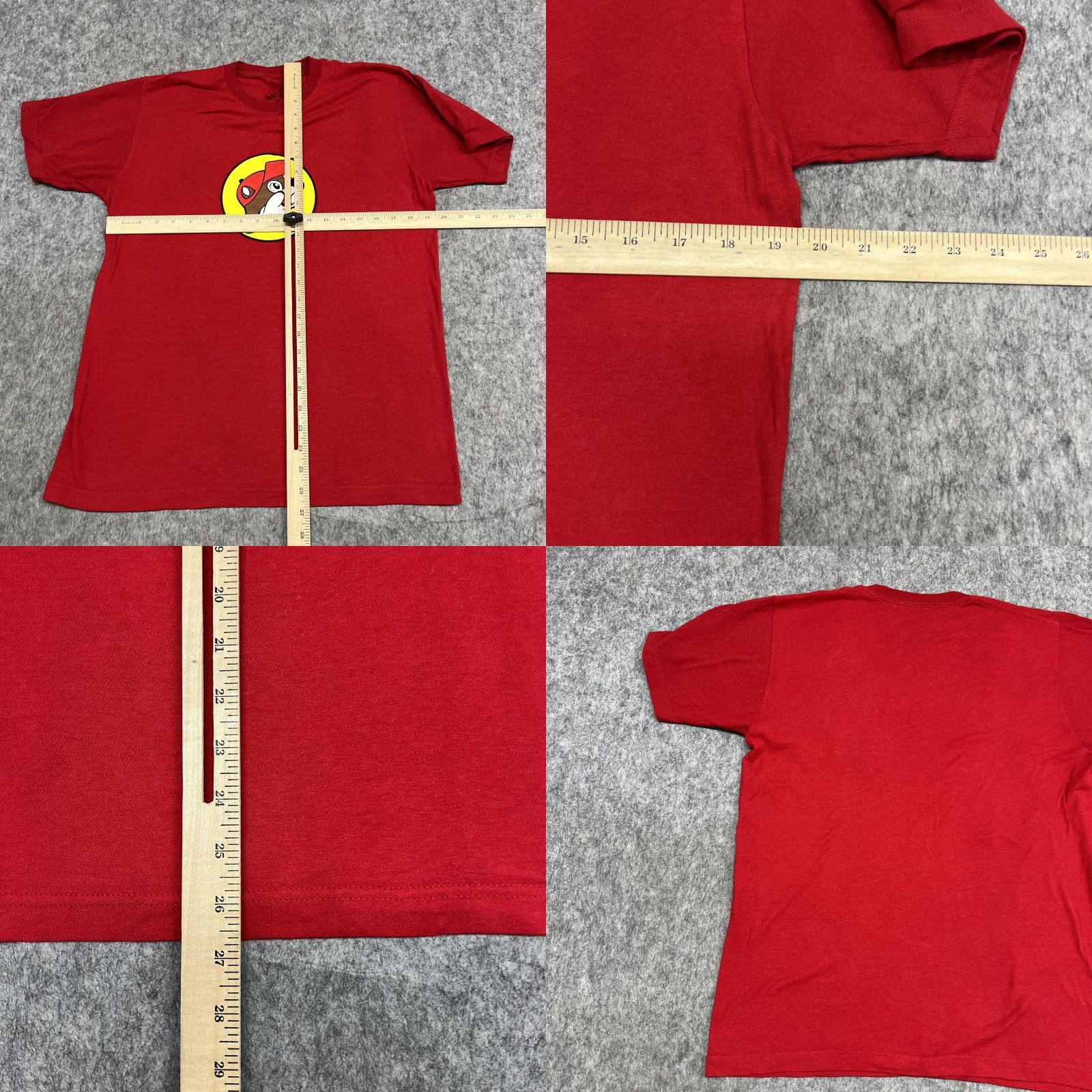 Logo 7 Buc-ee's Shirt Mens M Red Graphic T-Shirt Crew Neck Cotton logo Front Beaver Size US M / EU 48-50 / 2 - 8 Thumbnail