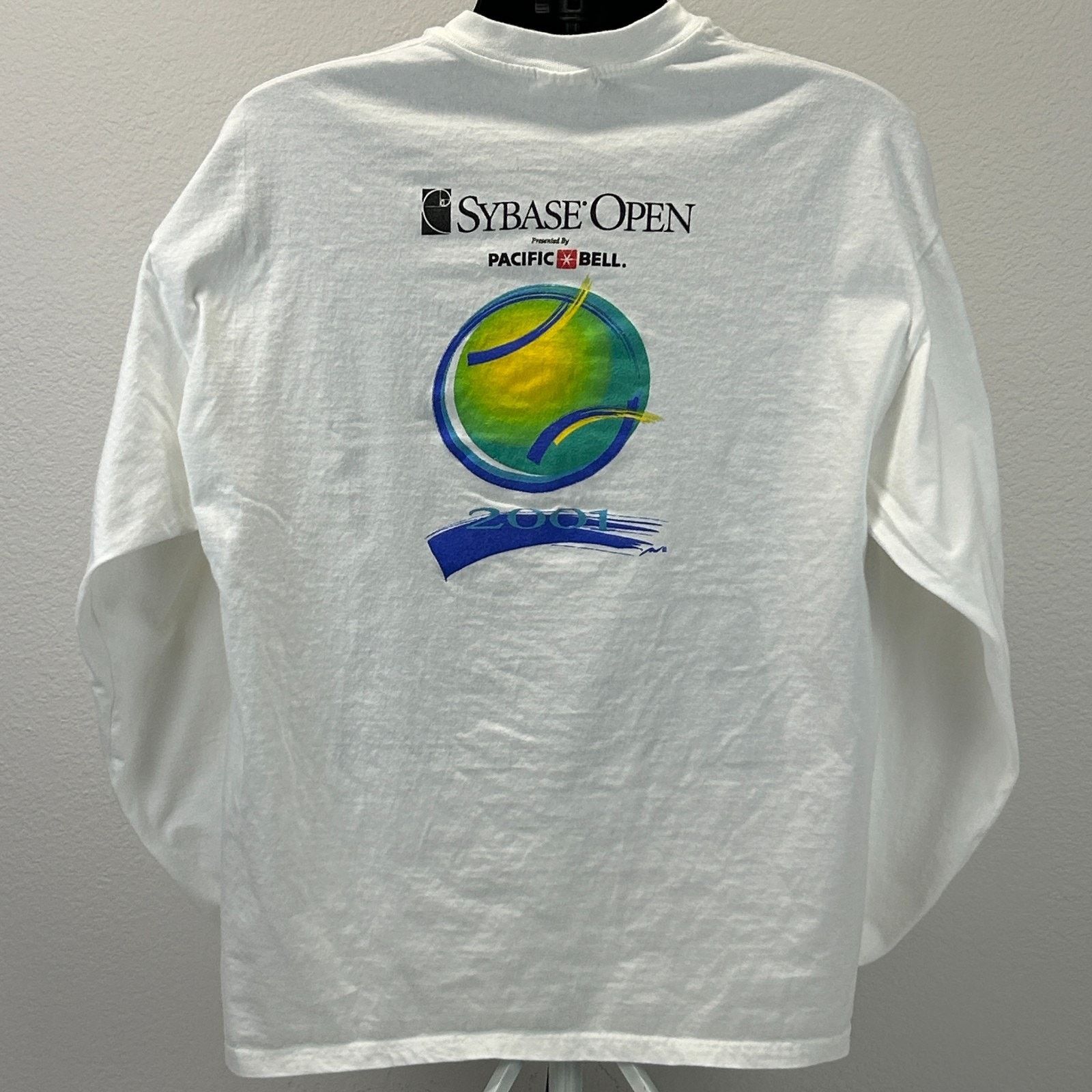 Hanes Vintage Y2Ks 2001 Sybase Open T Shirt Tennis XL X-Large Size US XL / EU 56 / 4 - 3 Thumbnail