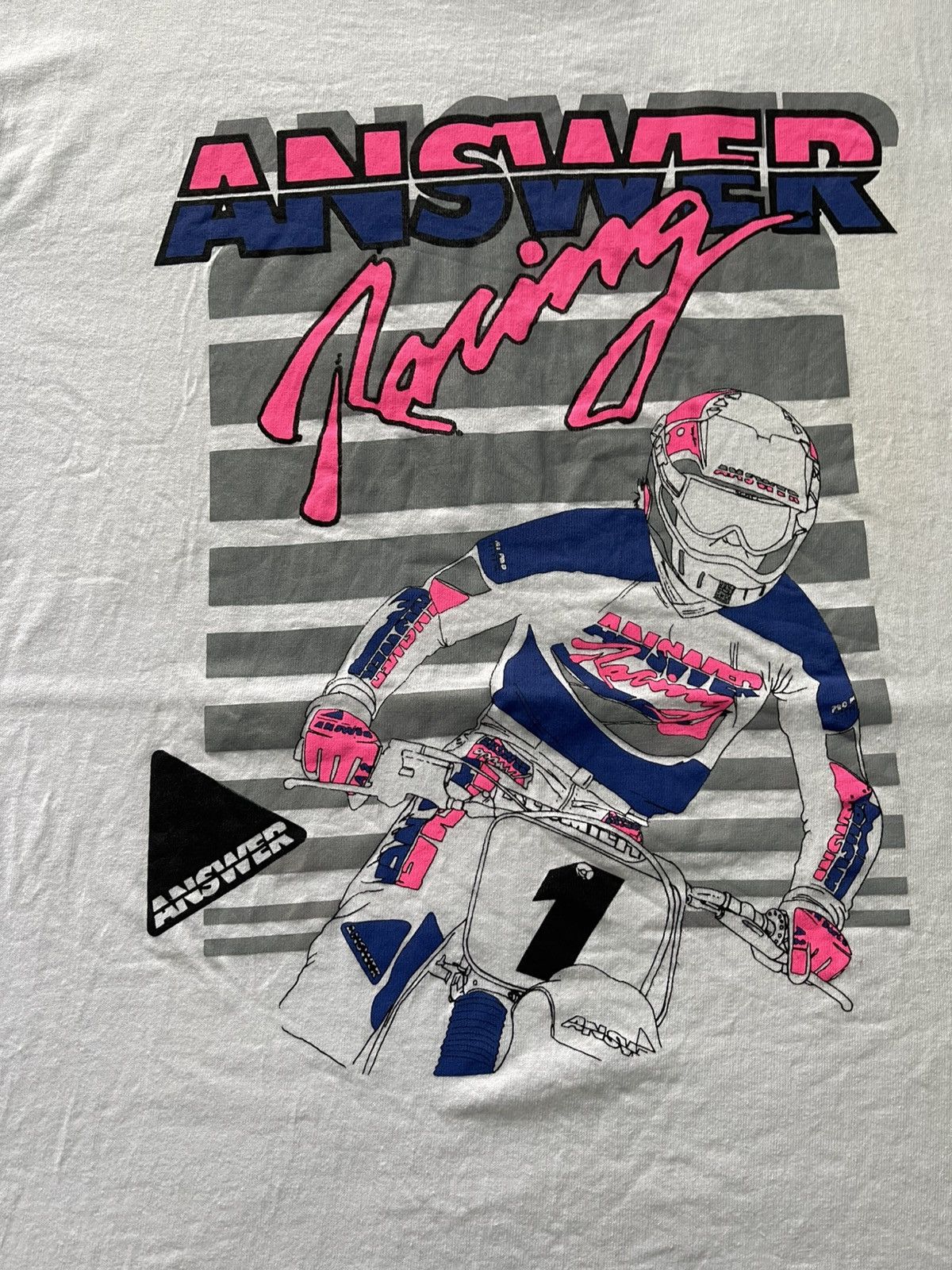 Sports Specialties VINTAGE 80S MOTOCROSS ANSWER RACING TEE VERY RARE Size US M / EU 48-50 / 2 - 2 Thumbnail
