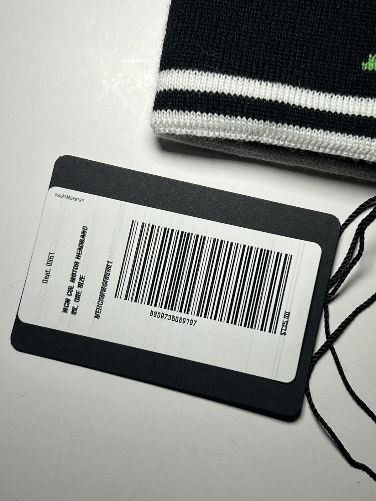 MCM MCM Headband Merino Wool Classic logo Black/green/white NWT Size ONE SIZE - 3 Thumbnail