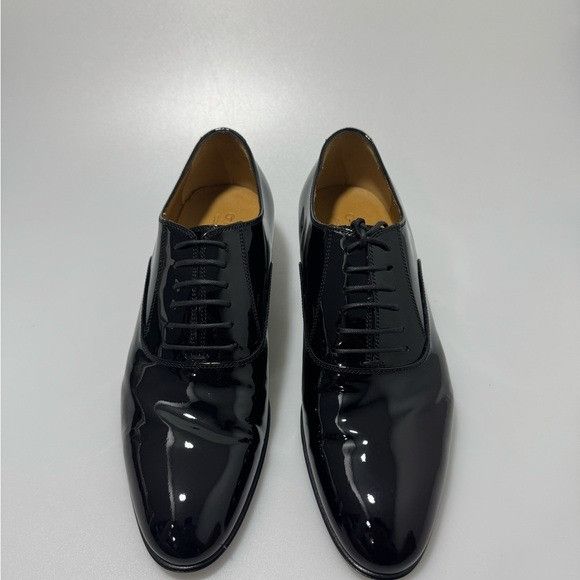 Gucci Gucci Worsh GG Patent leather Lace-Up Shoes Black Men’s Size Size US 8 / EU 41 - 2 Thumbnail