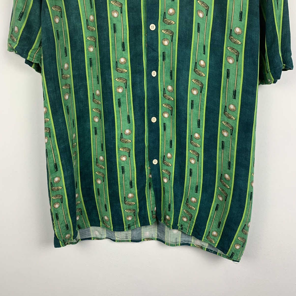 Zara Zara Hawaiian Crazy Golf Shirt Multicolor Old Money Style Size US XL / EU 56 / 4 - 3 Thumbnail