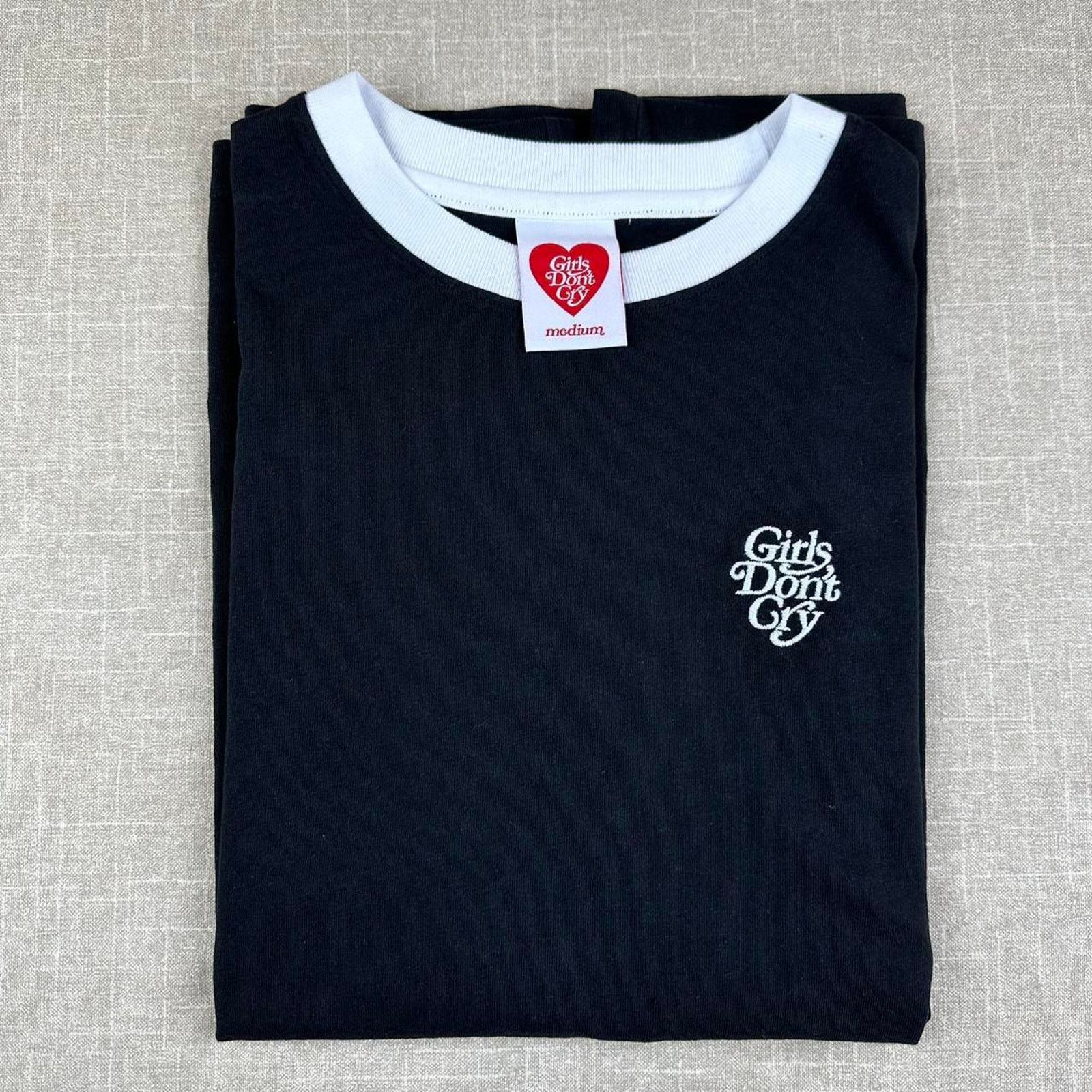 Girls Don't Cry Girls Dont Cry Black Ringer T Shirt Size US M / EU 48-50 / 2 - 2 Thumbnail