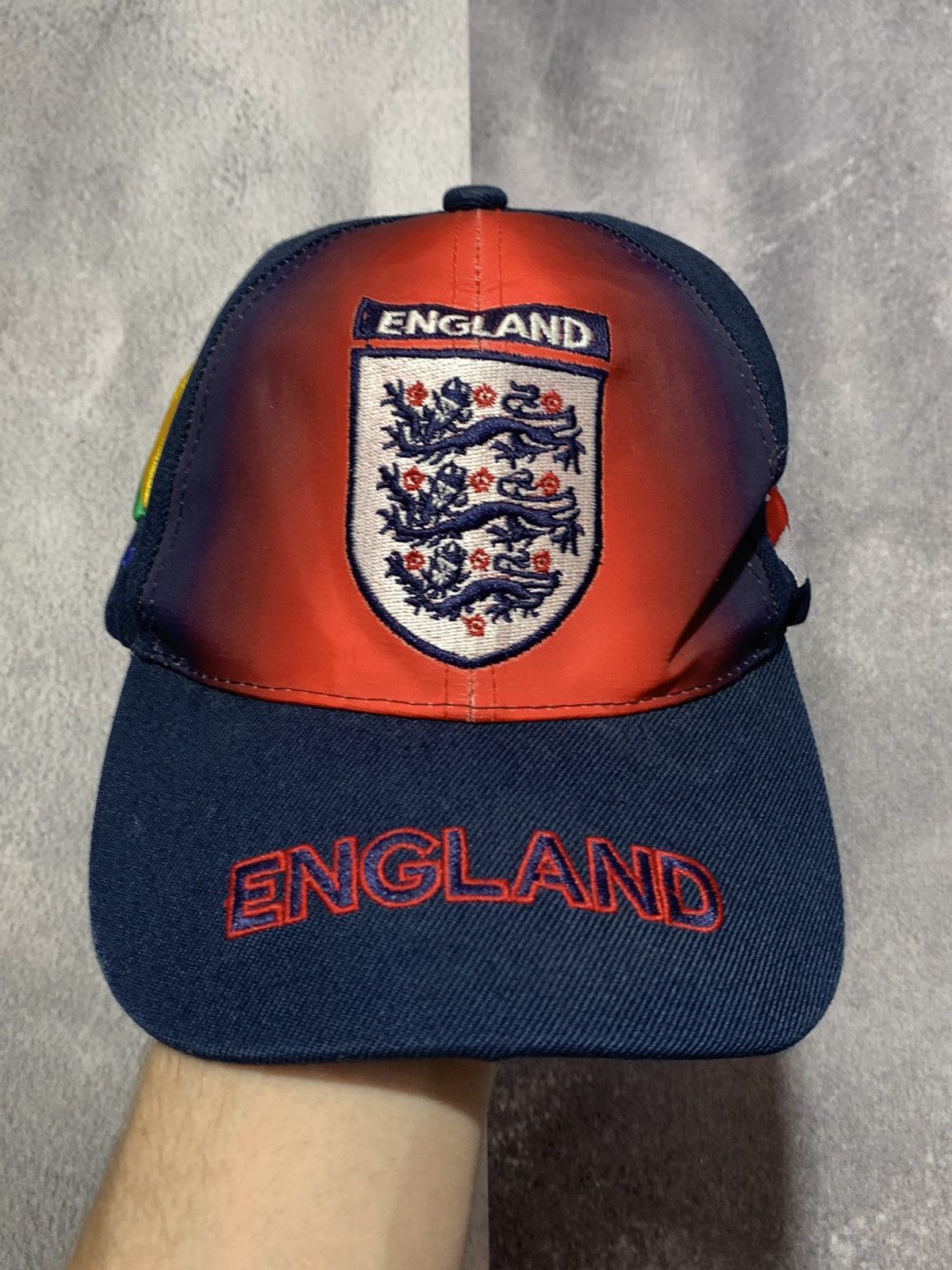 Vintage Vintage Y2K England Brazil World Cup big logo streetwear cap Size ONE SIZE - 1 Thumbnail
