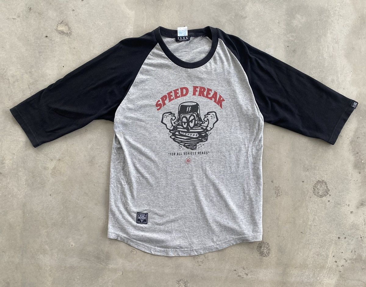 Other FLAG SPEED FREAK MOTORCYCLES RAGLAN TEE Size US L / EU 52-54 / 3 - 1 Thumbnail