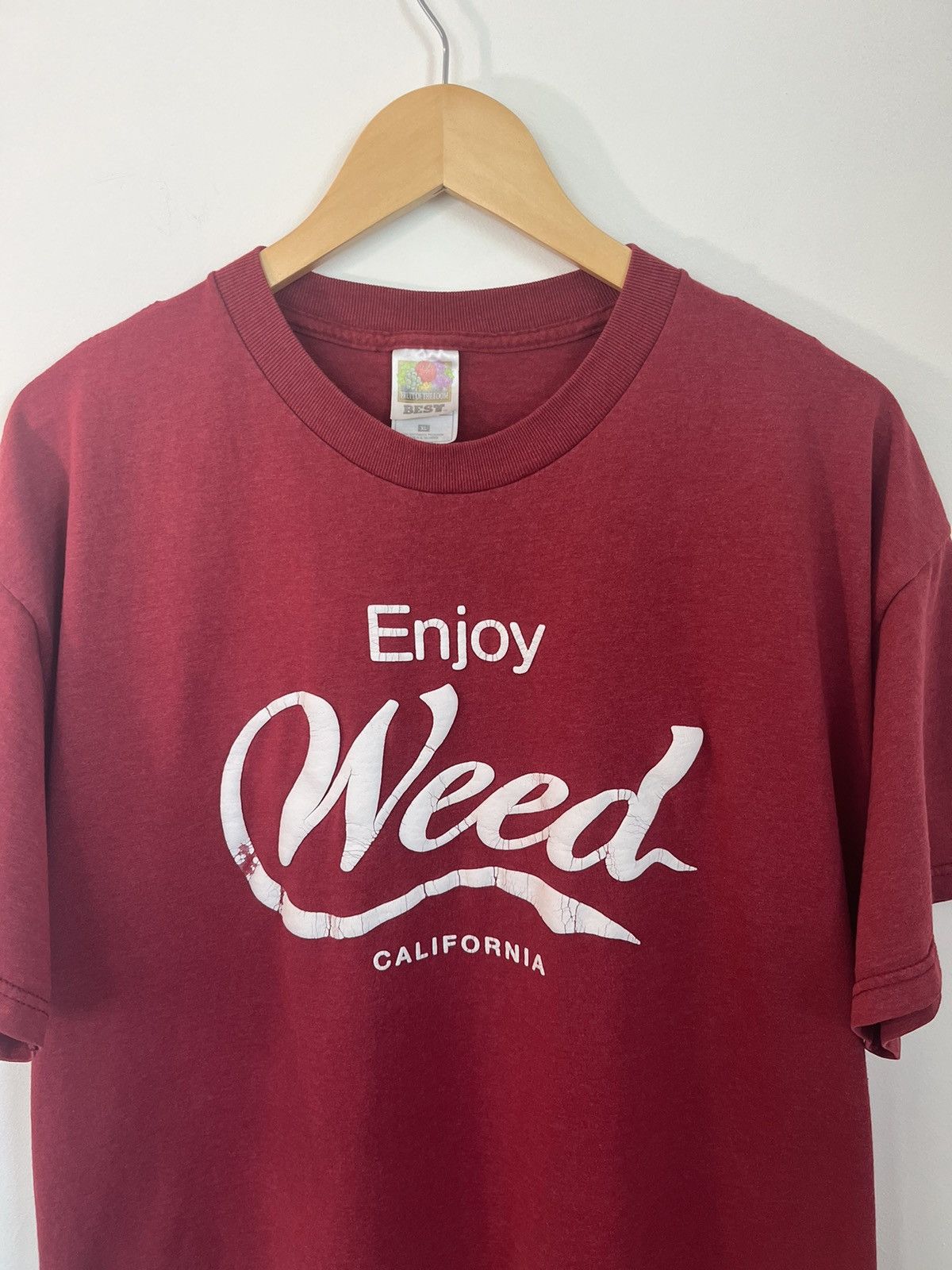 Vintage ENJOY WEED California Vintage Faded Coke Parody Tee Size US XL / EU 56 / 4 - 1 Thumbnail