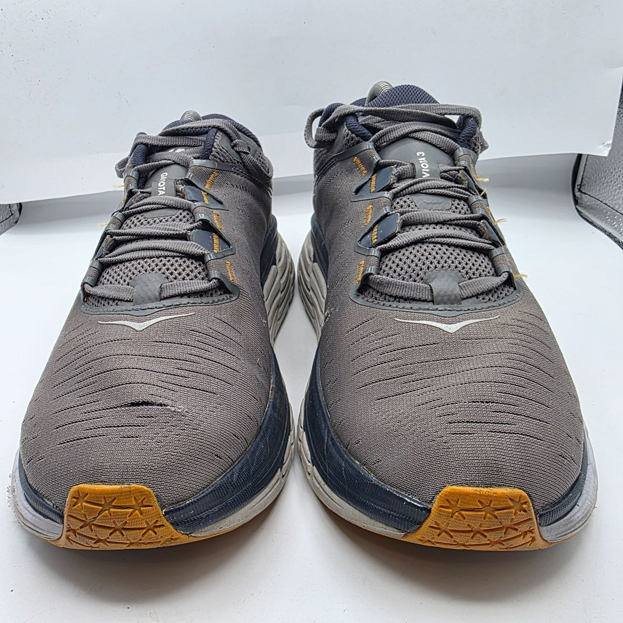 Hoka Hoka One One Gaviota 3 Mens Size 10.5 Gray Yellow Running At Size US 10.5 / EU 43-44 - 2 Thumbnail