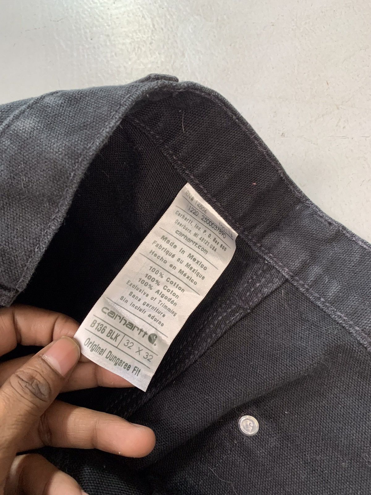 Carhartt Vintage Carhartt B01 BLK double knee workwear denim Size US 34 / EU 50 - 5 Thumbnail