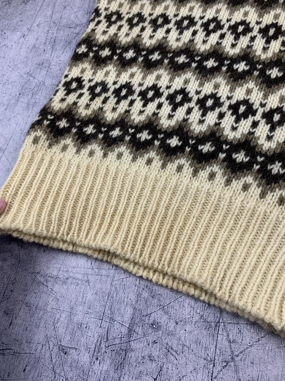 Vintage Vintage Fair Isle Wool Norwegian Sweater High Neck 90’s Size US XS / EU 42 / 0 - 9 Thumbnail