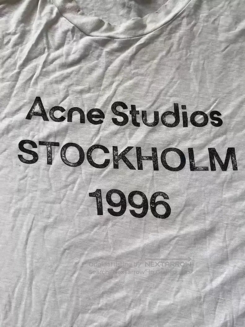 Acne Studios Acne Studios 1996 Series Letter Logo Distressed Print Crew Size US M / EU 48-50 / 2 - 3 Thumbnail