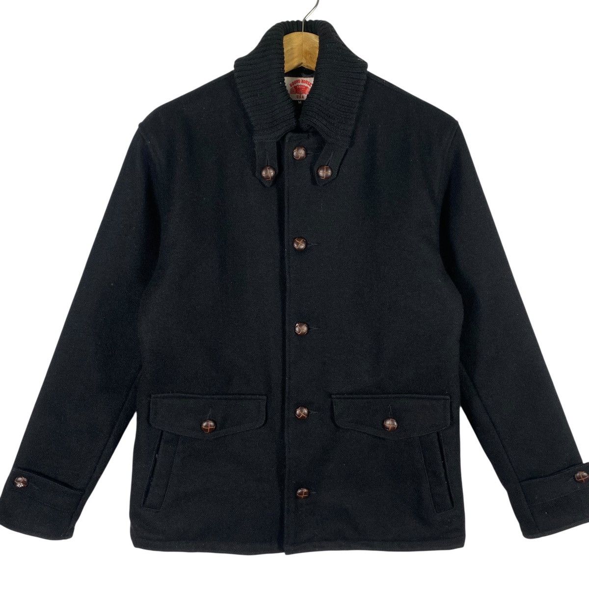 Vintage Vintage Round House Wool Button Jacket M Size Black Colour Size US M / EU 48-50 / 2 - 4 Thumbnail