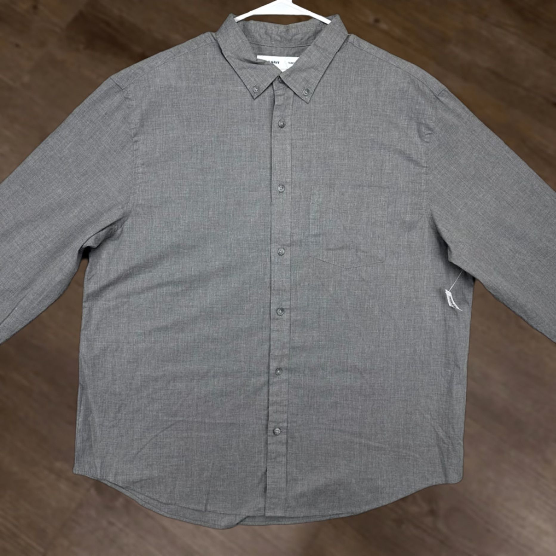 Old Navy Old Navy Button Down Shirt Mens 2XL Grey Casual Slim Fit Long Sleeve Button-Up Shirt Size US XXL / EU 58 / 5 - 1 Thumbnail