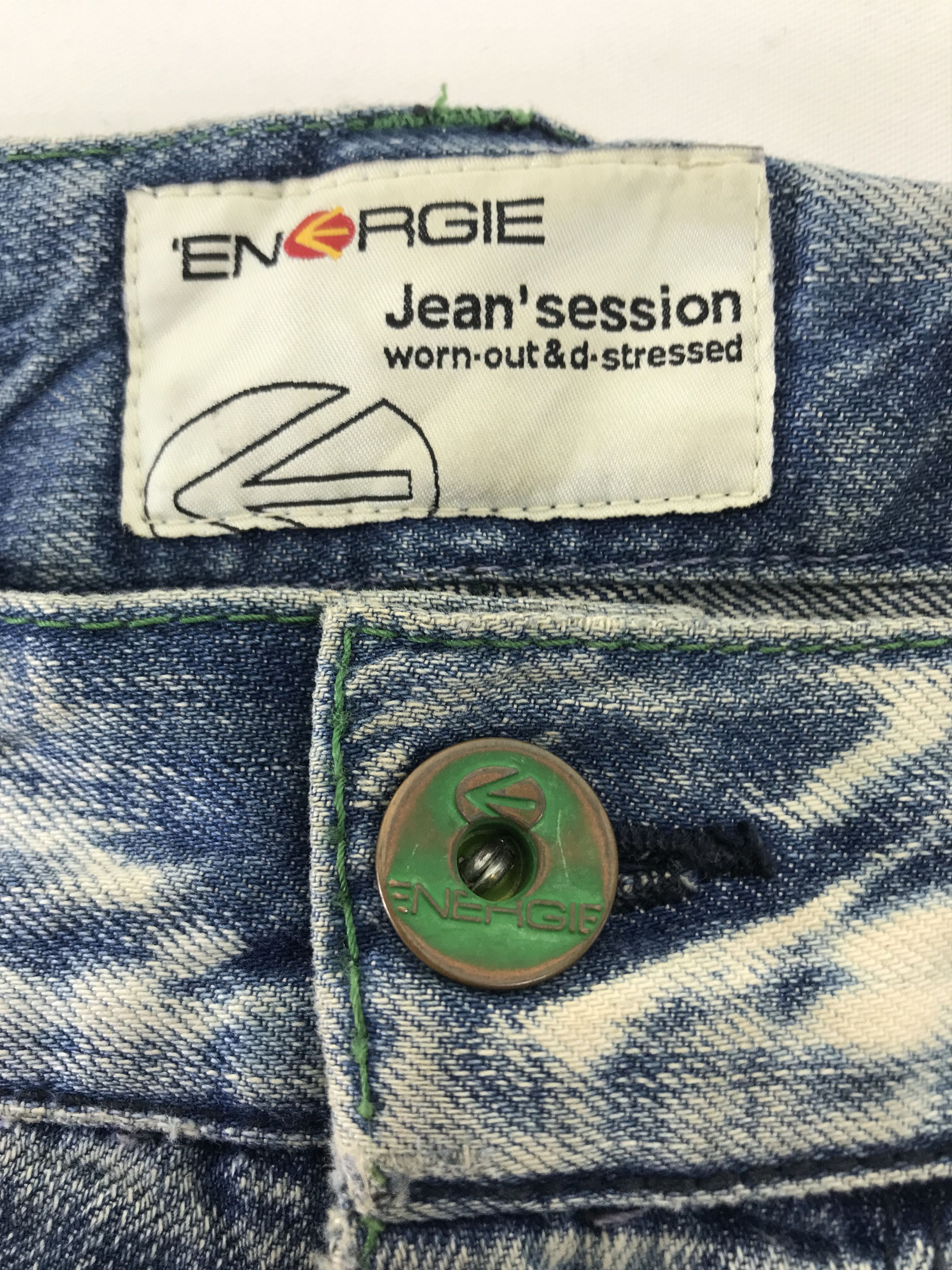 Energie Vintage Energie Faded Blue Bush Jeans Size US 34 / EU 50 - 10 Thumbnail