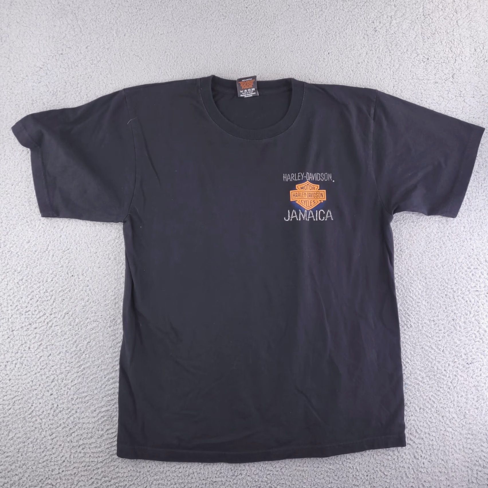 Harley Davidson Harley-Davidson Shirt Mens XL Jamaica Graphic Short Sleeve Black Size US XL / EU 56 / 4 - 3 Thumbnail