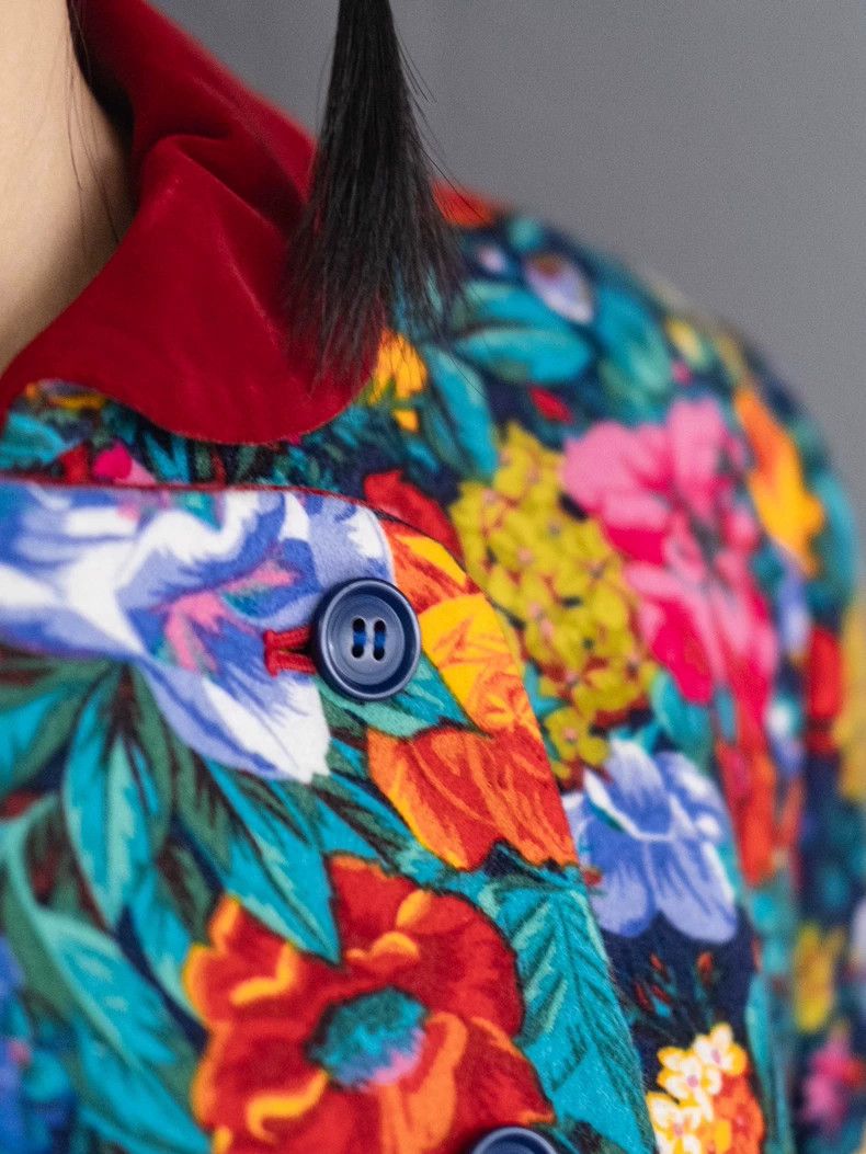 Kenzo KENZO Floral velvet patchwork set vintage Size M / US 6-8 / IT 42-44 - 6 Thumbnail