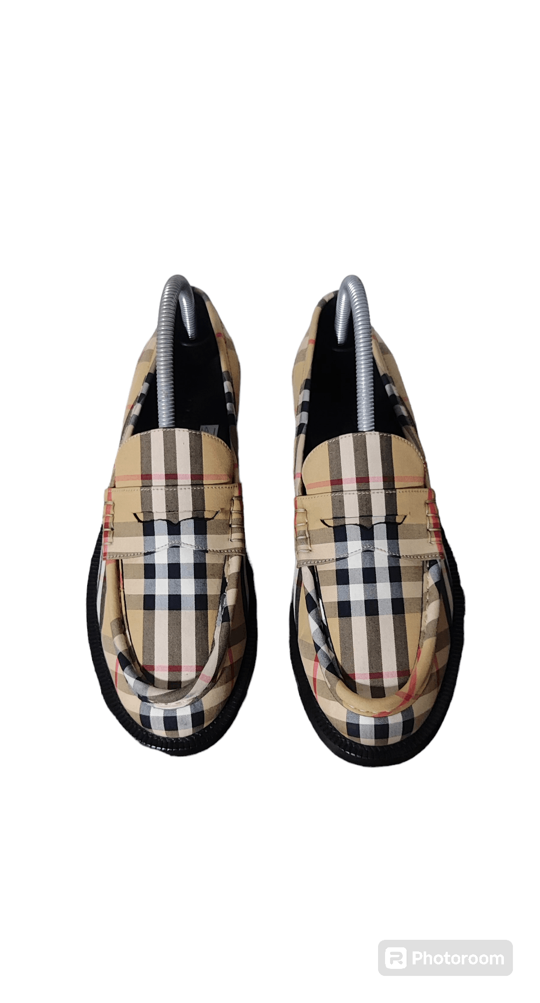 Burberry BURBERRY WOMEN'S BEDMONT CHECK LOAFERS Size US 9 / IT 39 - 2 Thumbnail