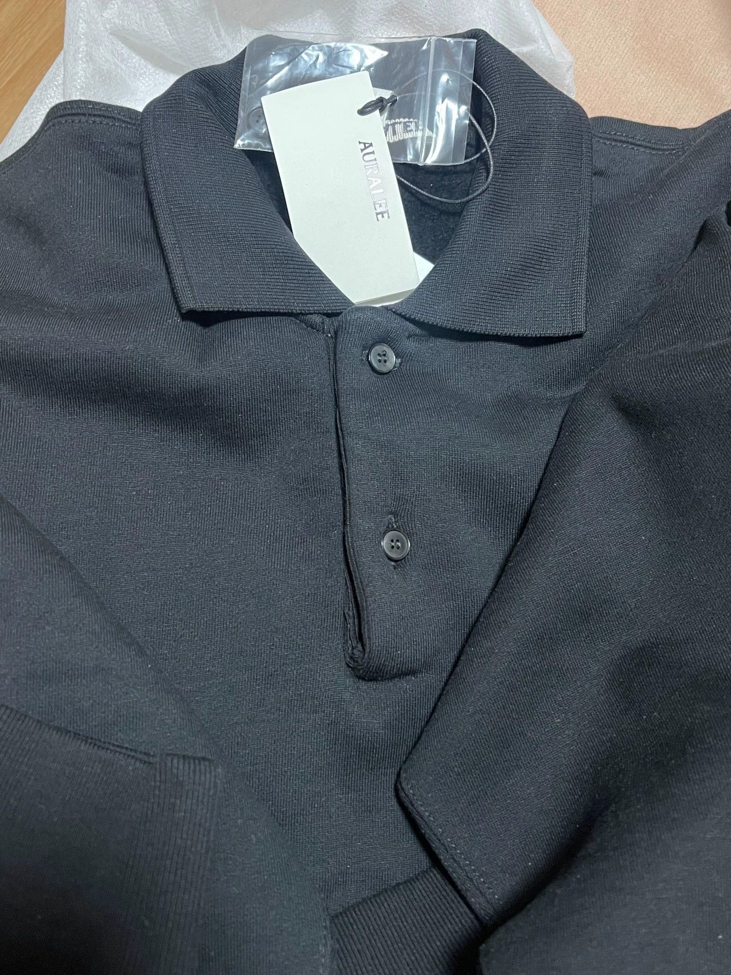Auralee AURALEE Smooth Polo Loopwheel Light Fleece Buttoned AW24 Size 4 Size US XL / EU 56 / 4 - 4 Thumbnail
