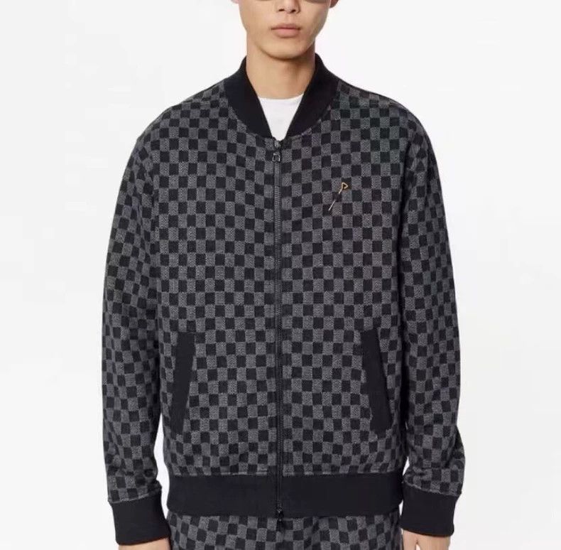 Louis Vuitton Louis Vuitton Dark grey checkerboard full-print cotton sta Size US XS / EU 42 / 0 - 9 Thumbnail