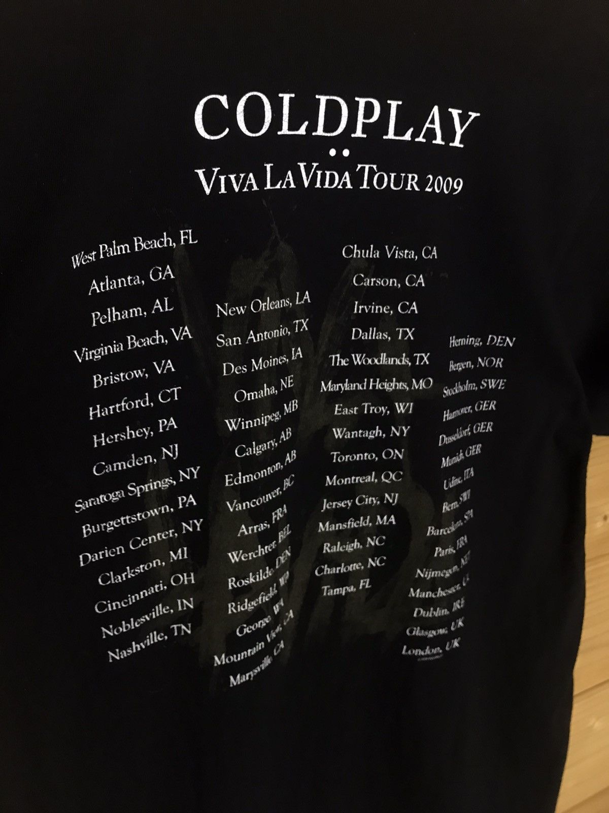 Band Tees Coldplay 2009 tour Viva la Vida t-shirt Size US S / EU 44-46 / 1 - 8 Thumbnail