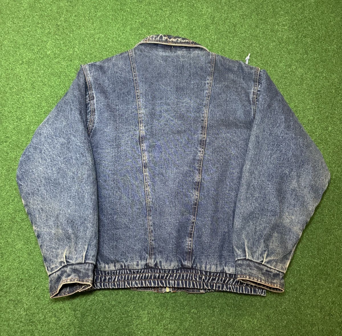 Vintage Vintage 90s Eagles Ridge Bomber CRAZY LINING Denim Jacket Size US M / EU 48-50 / 2 - 5 Thumbnail