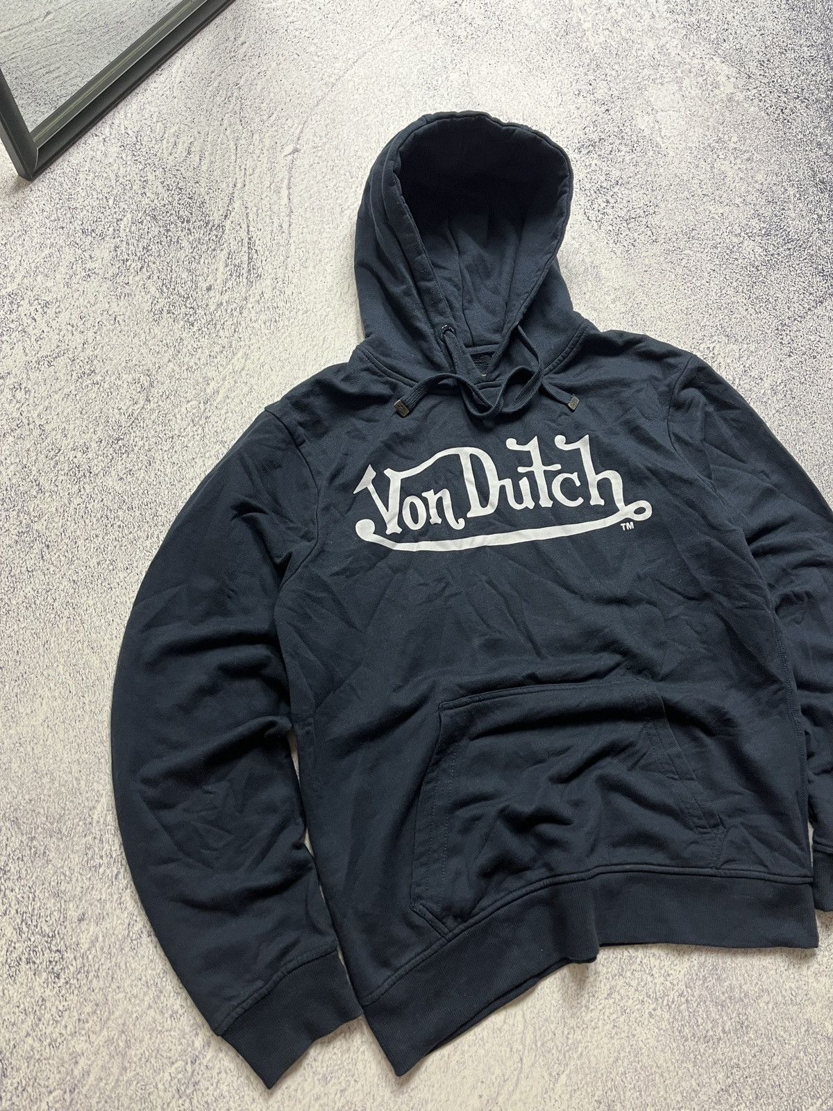 Vintage × Von Dutch Vintage Y2K Von Dutch Faded Hoodie Rap USA Big Print Size US L / EU 52-54 / 3 - 4 Thumbnail