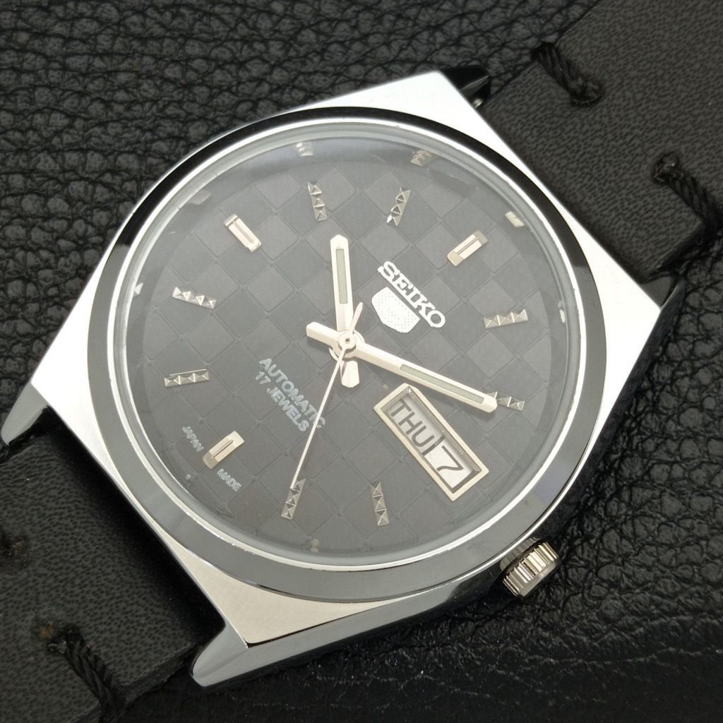 Seiko REFURBISHED VINTAGE SEIKO 5 AUTO JAPAN MENS WATCH a440222 Size 38 - 6 Thumbnail