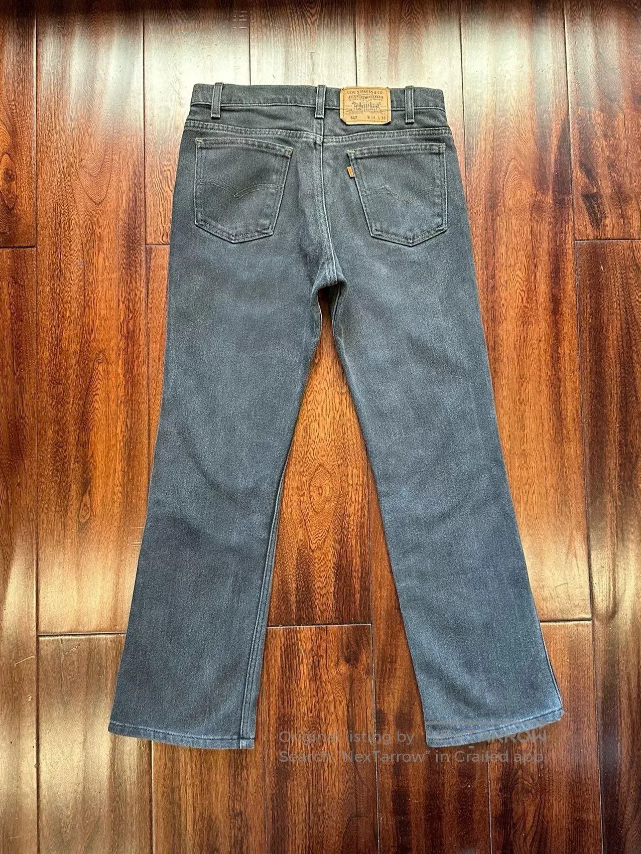 Vintage Vintage Levi's 517 USA 90s Orange Tab Jeans. Size US 32 / EU 48 - 2 Thumbnail