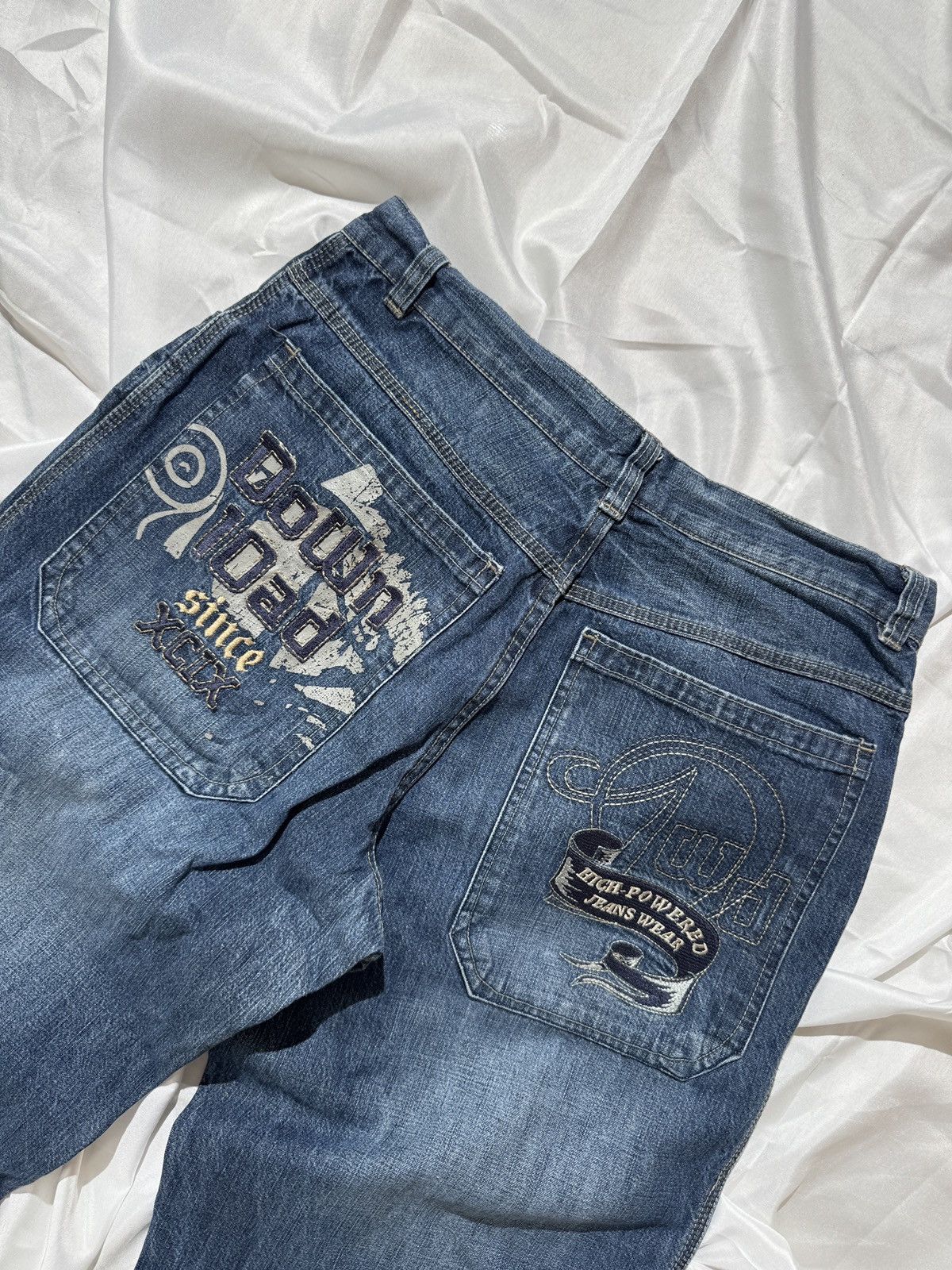20471120 Southpole Vibe Vintage Y2K Distressed Wide Jeans Size US 30 / EU 46 - 7 Thumbnail