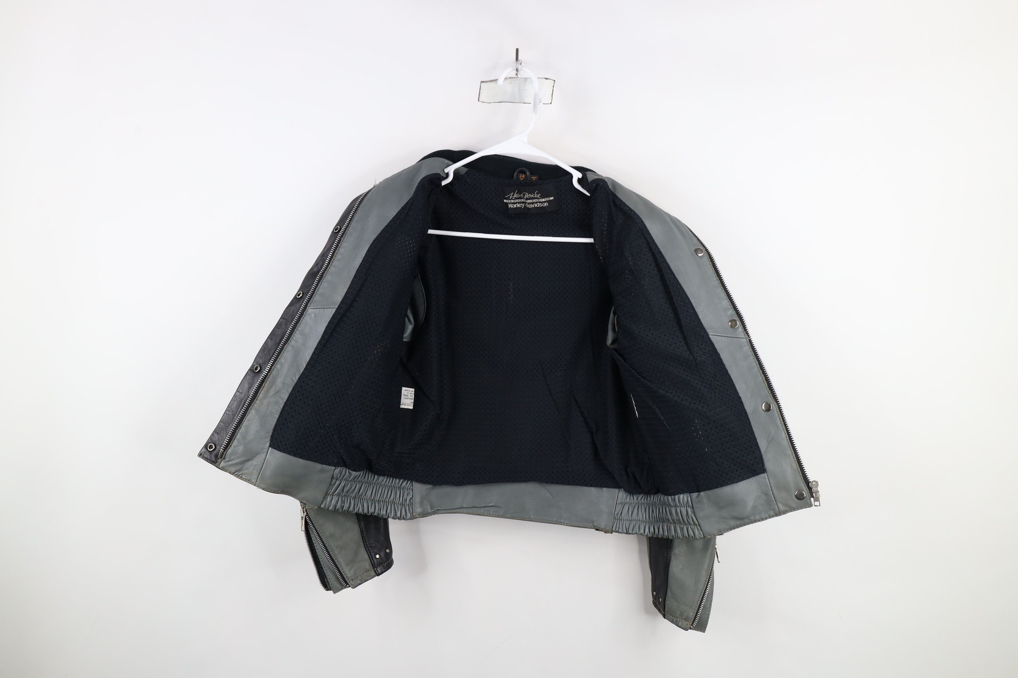 Harley Davidson × Vintage Vtg 70s 80s Hein Gericke x Harley Davidson Racer Jacket Size XXS / US 00 / IT 34 - 9 Thumbnail