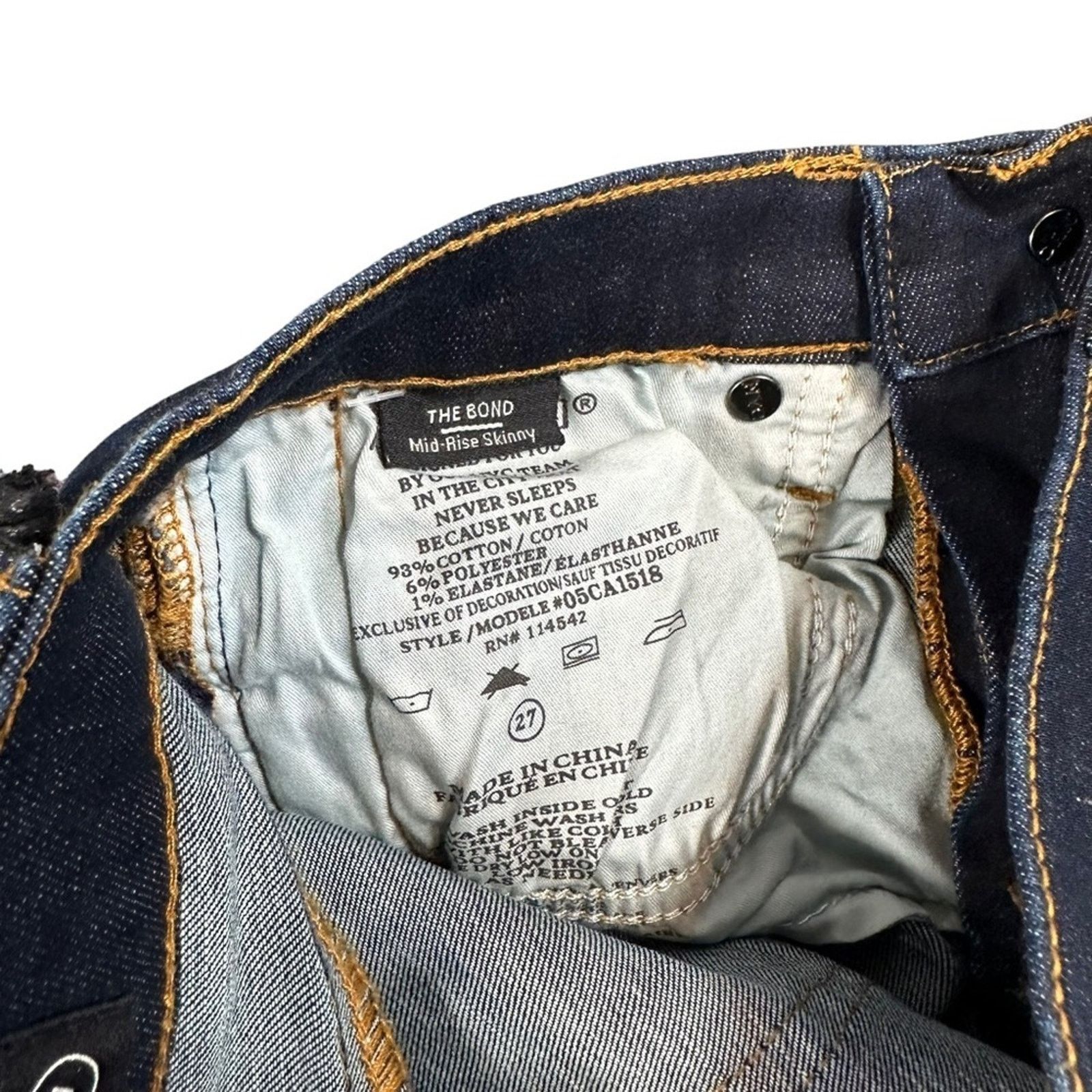 BLANKNYC BLANKNYC The Bond Metallic Glitter Mid Rise Skinny Jeans Size 27" / US 4 / IT 40 - 6 Thumbnail