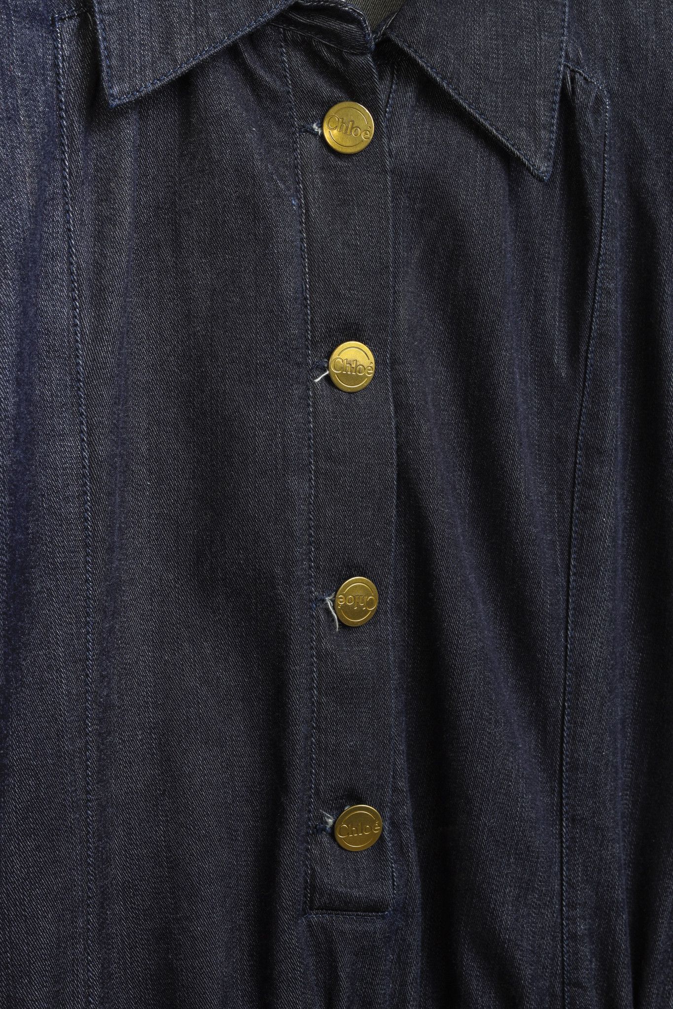 Chloe Chloe Indigo Denim Shirtdress Size M / US 6-8 / IT 42-44 - 7 Thumbnail