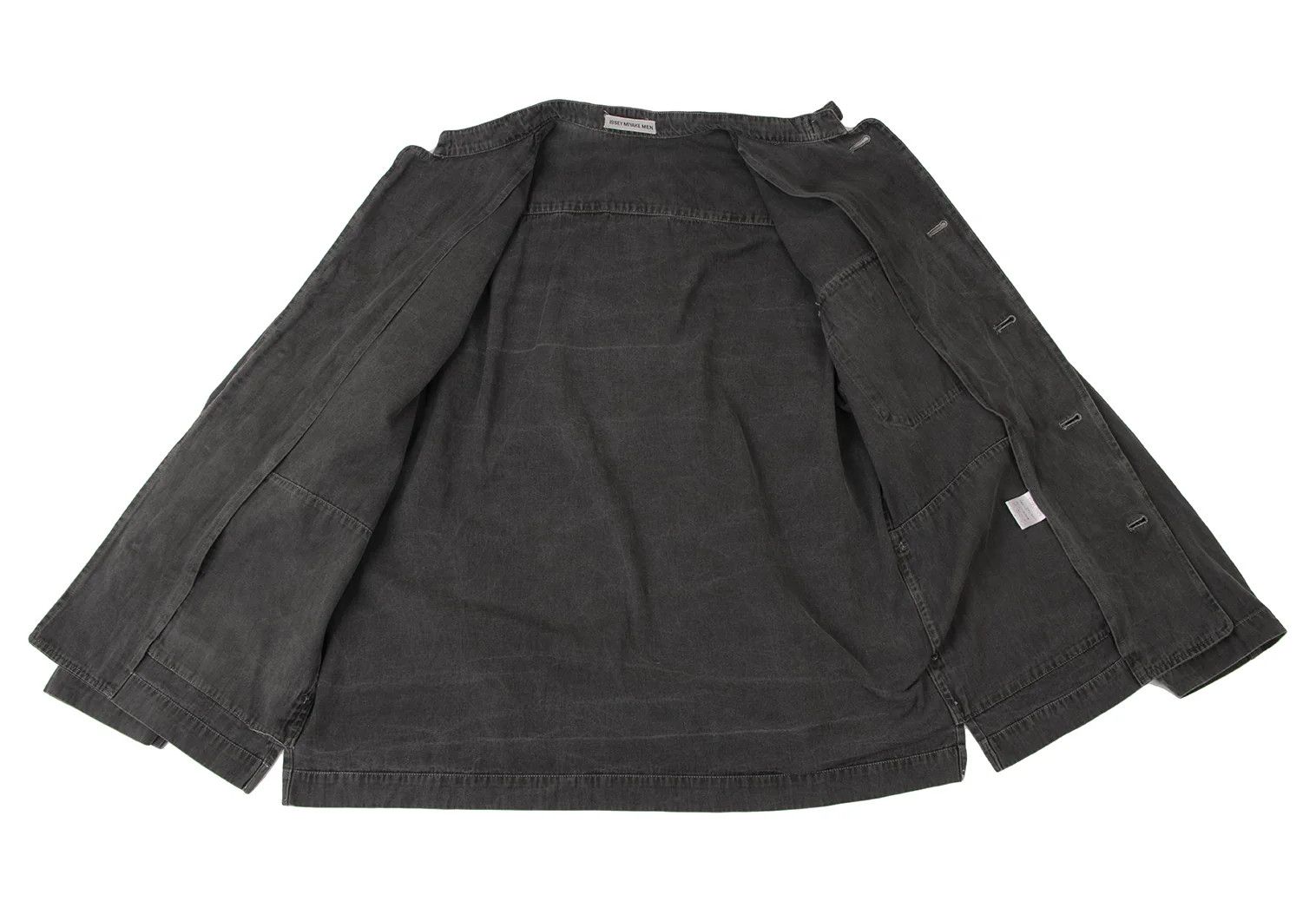 Issey Miyake Band Collar Duck Work Jacket in Charcoal L Size US L / EU 52-54 / 3 - 10 Thumbnail