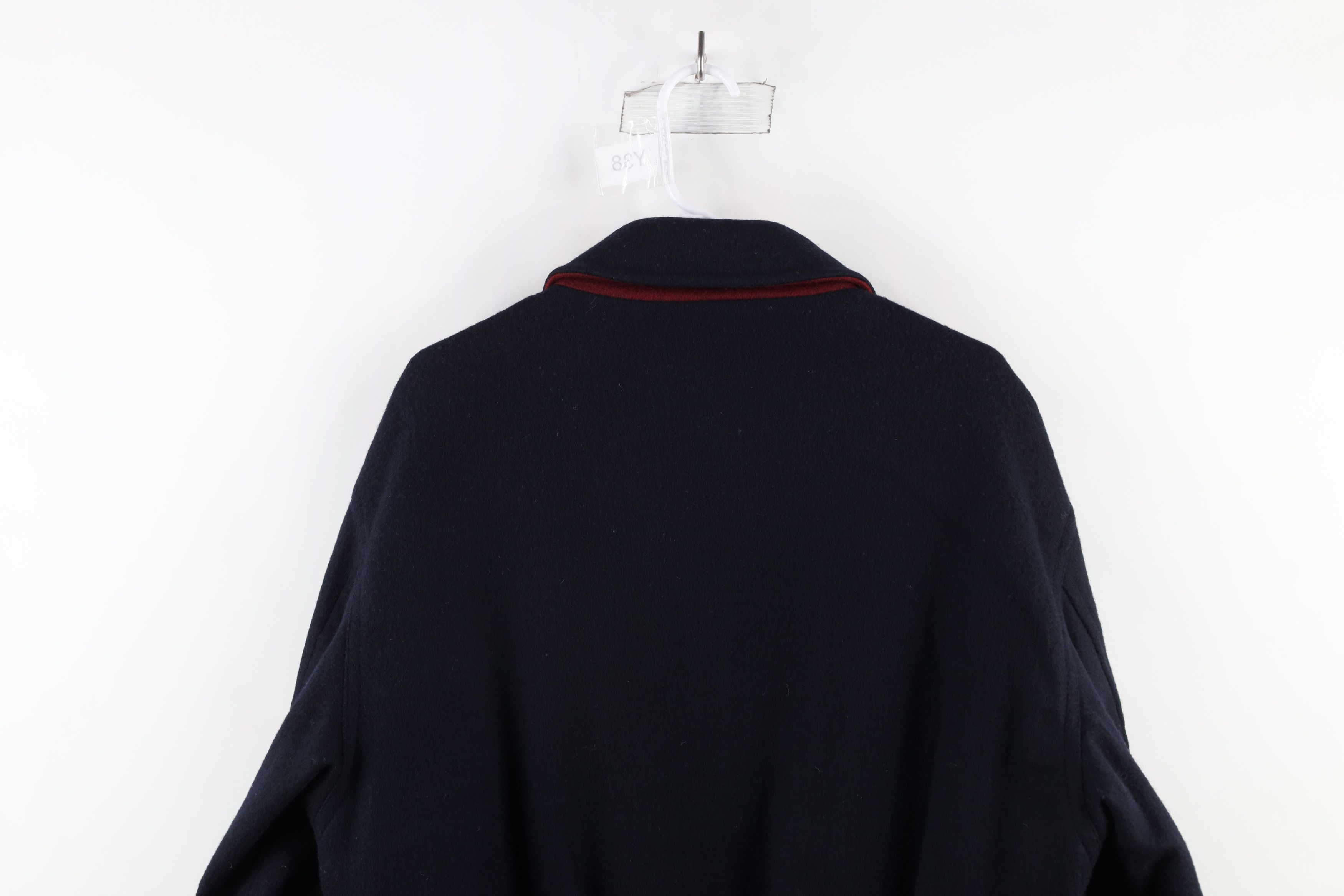 Vintage Vintage 90s Streetwear Full Zip Flight Bomber Jacket Blue Size US M / EU 48-50 / 2 - 11 Thumbnail
