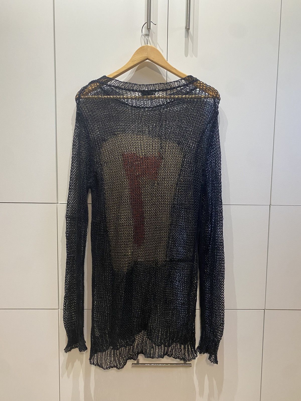 Dries Van Noten Dries Van Noten - Archive, Open Gauge, Distressed Knit Size US L / EU 52-54 / 3 - 8 Thumbnail