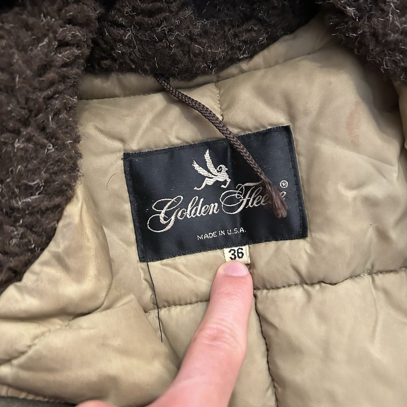 Vintage Golden Fleece N-3B Military Flight Fur Trim Hooded Jacket 36 Size US S / EU 44-46 / 1 - 3 Thumbnail