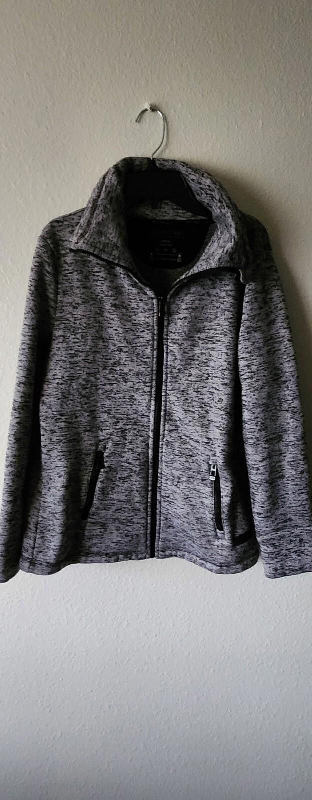 Calvin Klein Calvin Klein Performance Jacket Women's Blk/wht Pocket ZipUp Size L / US 10 / IT 46 - 1 Thumbnail
