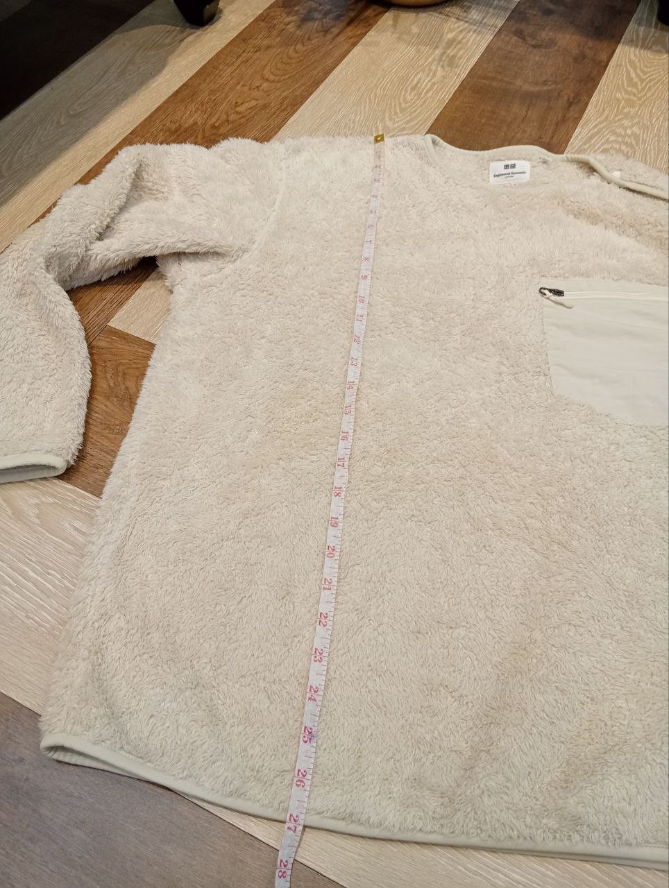 Engineered Garments × Uniqlo ENGINEERED GARMENTS DEEP PILE FLEECE PULLOVER - SIZE L CREAM Size US L / EU 52-54 / 3 - 11 Thumbnail
