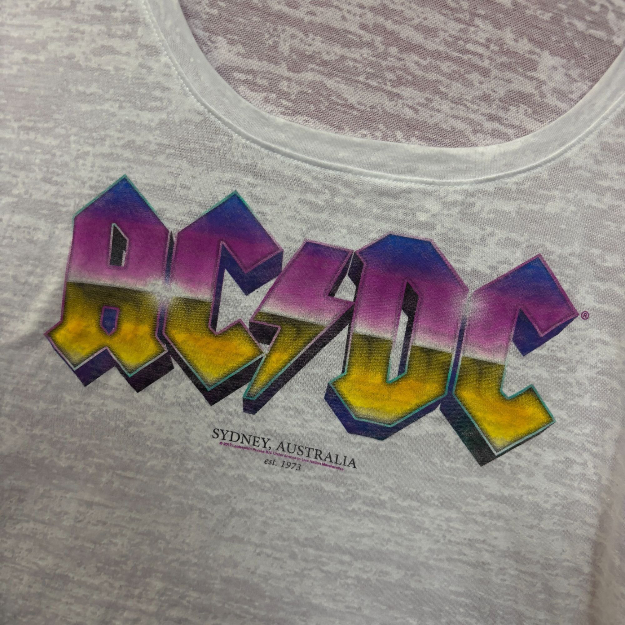AC/DC AC/DC Sydney Australia woman’s rock Tshirt size large Size L / US 10 / IT 46 - 4 Thumbnail