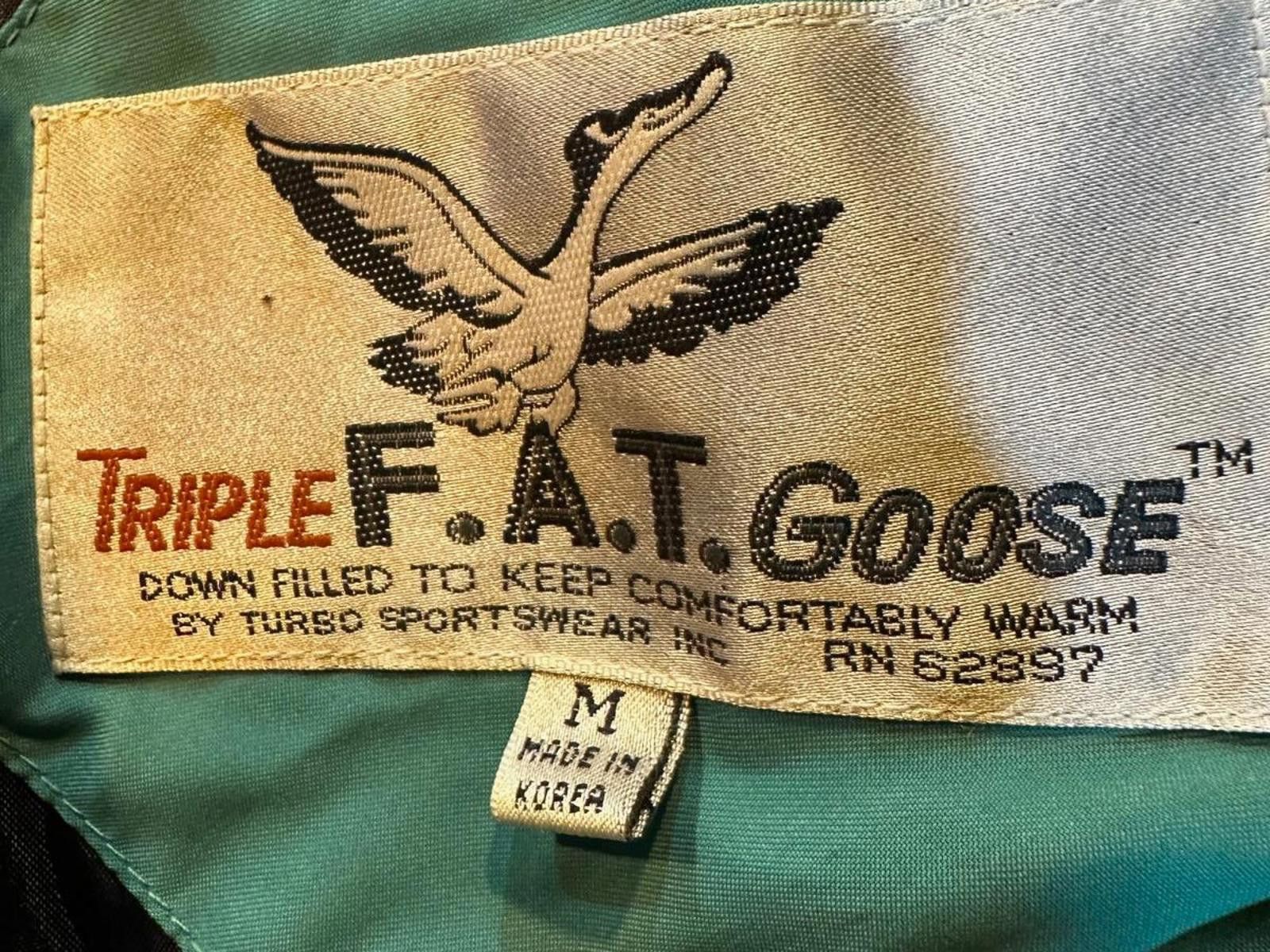 Triple F.A.T. Goose Vintage Triple F.A.T. Goose Down Jacket M Teal Size US M / EU 48-50 / 2 - 6 Thumbnail