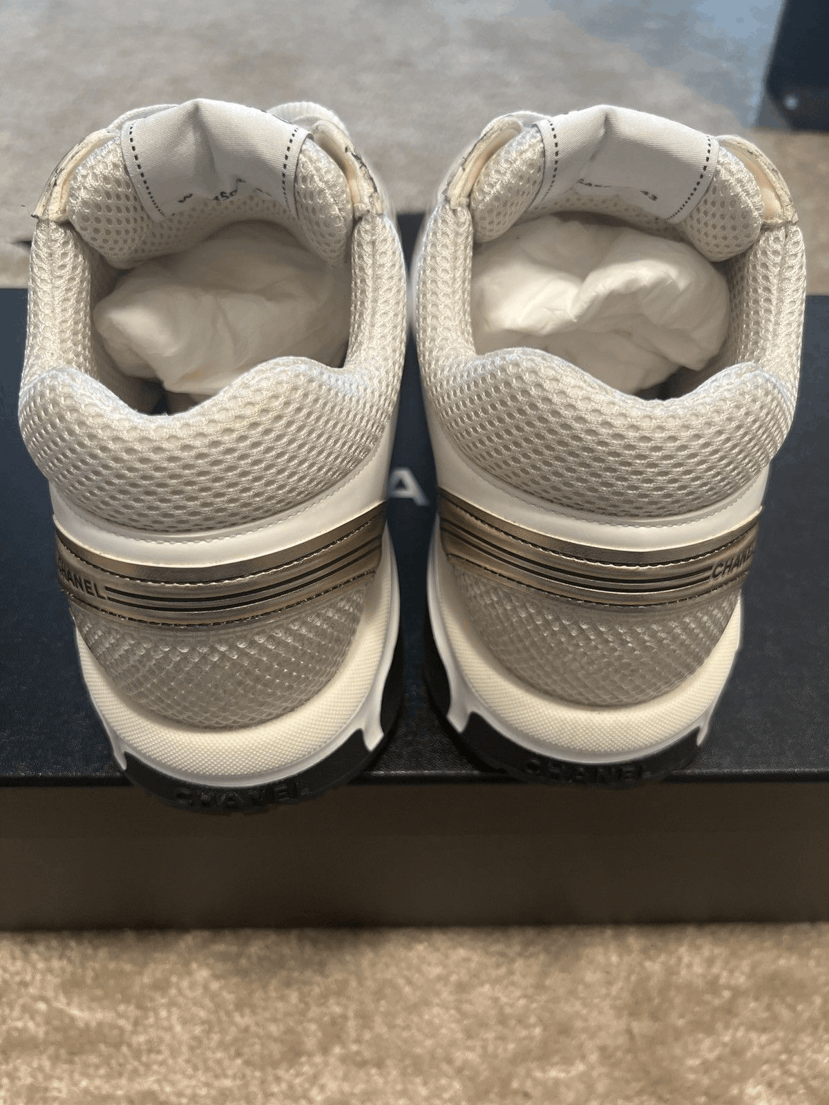 Chanel Chanel Sneaker IvoryWhiteSilver Size US 10 / EU 43 - 3 Thumbnail