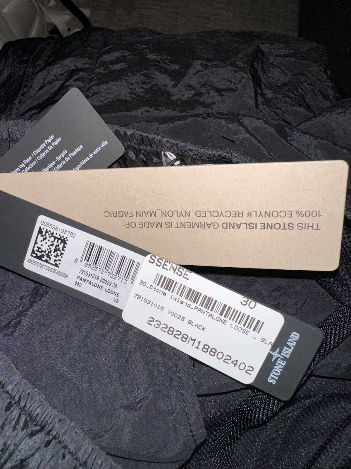 Stone Island Stone Island Black Nylon Cargo Pants Size US 30 / EU 46 - 7 Thumbnail