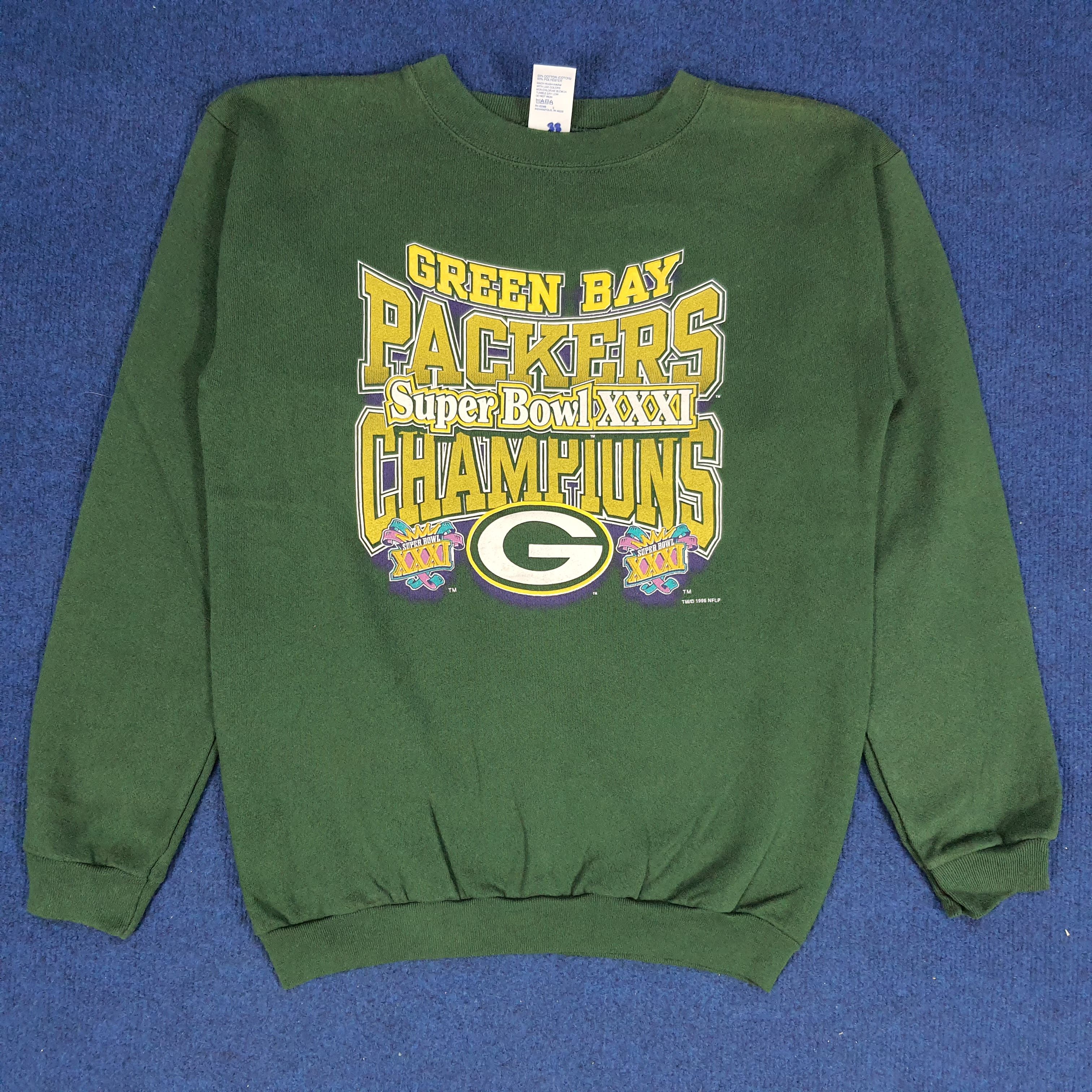 Vintage Vintage Green Bay Super Bowl Packers Champions Sweatshirt Size US S / EU 44-46 / 1 - 1 Thumbnail