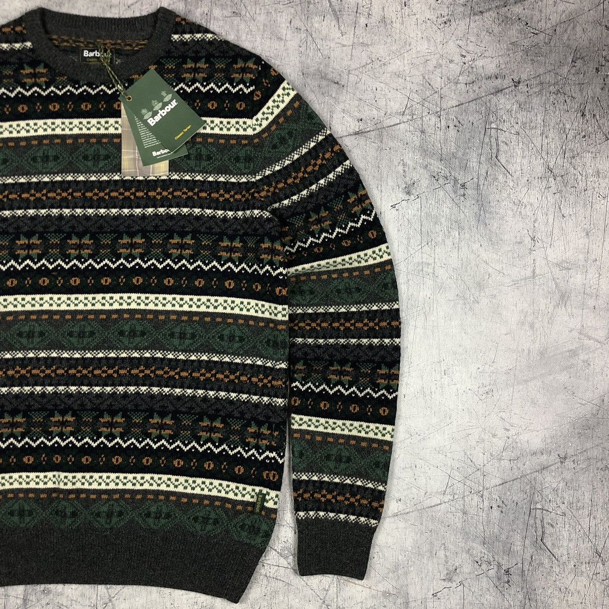 Barbour Vintage Barbour Orford Fairisle Crew Aztec Tartan Sweater Size US S / EU 44-46 / 1 - 7 Thumbnail
