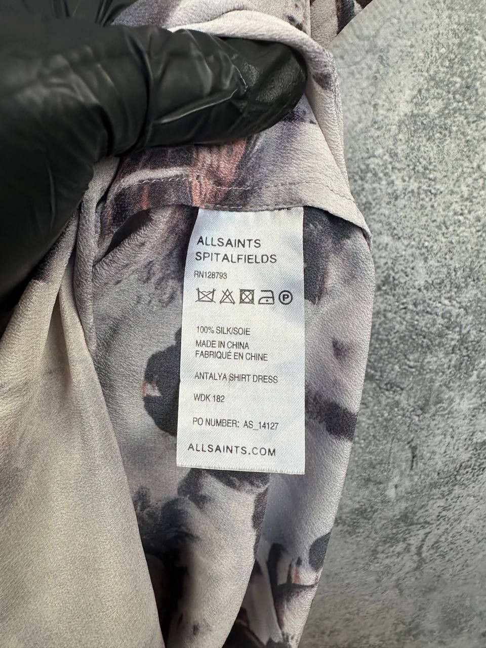 Allsaints Allsaints Spitalfields Antalya Shirt Dress Swans 100% Silk Size M / US 6-8 / IT 42-44 - 14 Thumbnail
