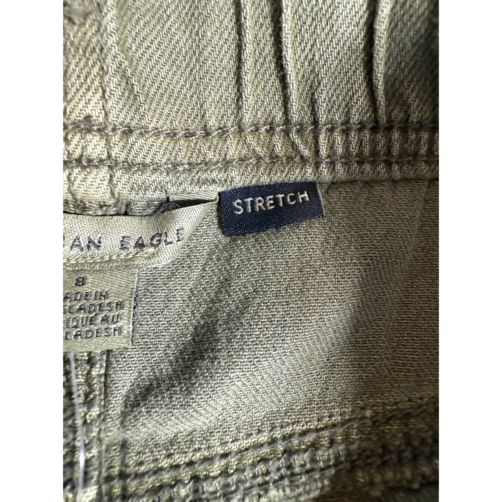 Vintage American Eagle Womens Cargo Shorts Olive Military Green NWT Sz 8 Size 30" / US 8 / IT 44 - 6 Thumbnail